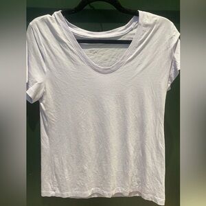 A new day: Light purple short sleeve T-shirt